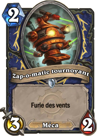 hearthstone, carte zap-o-matic tournoyant